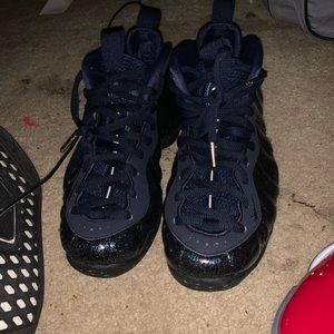 Nike Shoes - Woman’s blue glitter foamposites Nike Shoes - Woman’s blue glitter foamposites